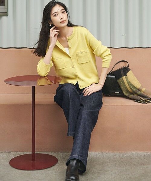 L size ONWARD(大きいサイズ) / エルサイズオンワード カーディガン・ボレロ | 【滝沢眞規子さん着用/Oggi掲載】コットンカシミヤ ポケット カーディガン | 詳細12