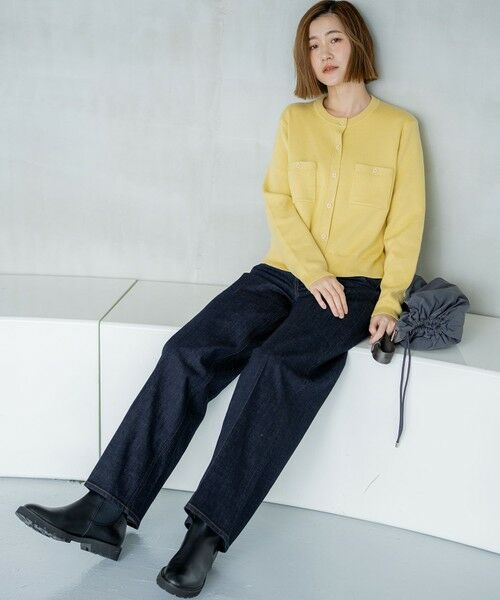 L size ONWARD(大きいサイズ) / エルサイズオンワード カーディガン・ボレロ | 【滝沢眞規子さん着用/Oggi掲載】コットンカシミヤ ポケット カーディガン | 詳細15