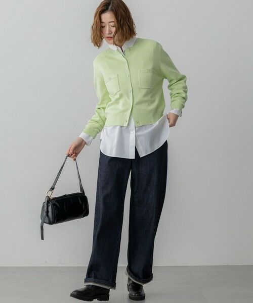 L size ONWARD(大きいサイズ) / エルサイズオンワード カーディガン・ボレロ | 【滝沢眞規子さん着用/Oggi掲載】コットンカシミヤ ポケット カーディガン | 詳細21