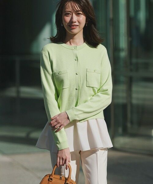 L size ONWARD(大きいサイズ) / エルサイズオンワード カーディガン・ボレロ | 【滝沢眞規子さん着用/Oggi掲載】コットンカシミヤ ポケット カーディガン | 詳細18