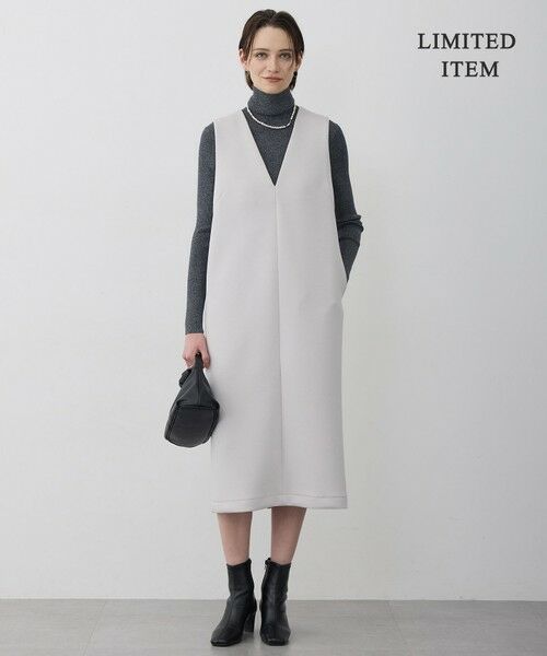 L size ONWARD(大きいサイズ) / エルサイズオンワード ロング・マキシ丈スカート | 【WEB限定】ソフトダンボール ジャンパースカートワンピース | 詳細1