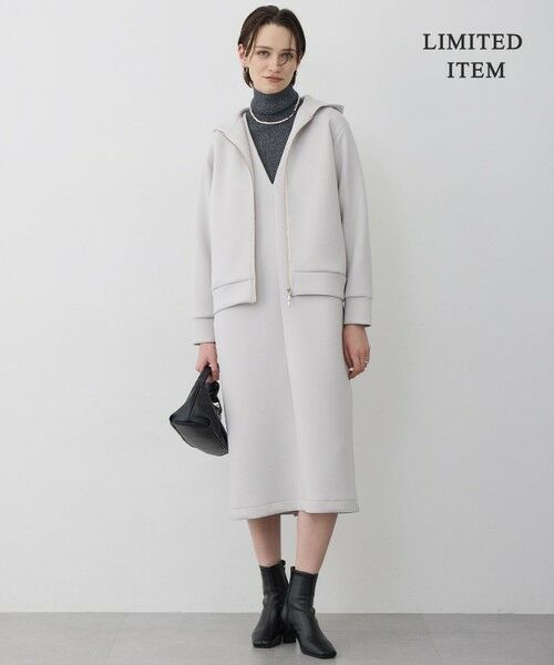 L size ONWARD(大きいサイズ) / エルサイズオンワード ロング・マキシ丈スカート | 【WEB限定】ソフトダンボール ジャンパースカートワンピース | 詳細3