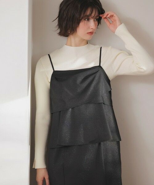 L size ONWARD(大きいサイズ) / エルサイズオンワード セットアップ | 【2SET】ビスチェ ワンピース × ニット セット | 詳細4