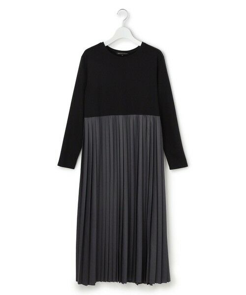 L size ONWARD(大きいサイズ) / エルサイズオンワード ロング・マキシ丈ワンピース | ニットセットアップ プリーツコンビ ワンピース | 詳細24