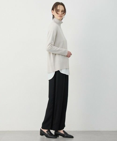 L size ONWARD(大きいサイズ) / エルサイズオンワード その他パンツ | ベルベットライン トラックワイドパンツ | 詳細19