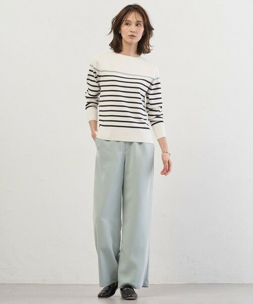 L size ONWARD(大きいサイズ) / エルサイズオンワード その他パンツ | Springピーチ セミワイド パンツ | 詳細14