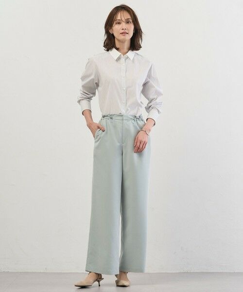 L size ONWARD(大きいサイズ) / エルサイズオンワード その他パンツ | Springピーチ セミワイド パンツ | 詳細16