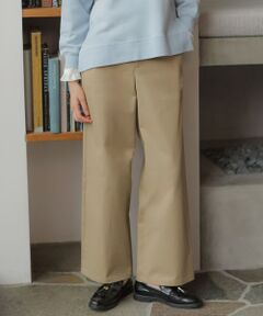 L size ONWARD(大きいサイズ) / エルサイズオンワード その他パンツ | チノストレッチ ワイドパンツ