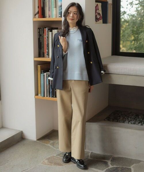 L size ONWARD(大きいサイズ) / エルサイズオンワード その他パンツ | チノストレッチ ワイドパンツ | 詳細7