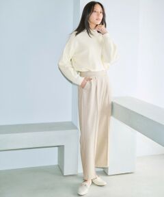 L size ONWARD(大きいサイズ) / エルサイズオンワード その他パンツ | センタープレスメランジ パンツ