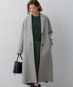 L size ONWARD(大きいサイズ) / エルサイズオンワード その他アウター | 【WEB&一部店舗限定】ウールモッサ チェスターコート