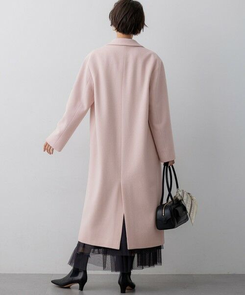 L size ONWARD(大きいサイズ) / エルサイズオンワード その他アウター | 【WEB&一部店舗限定】ウールモッサ チェスターコート | 詳細3