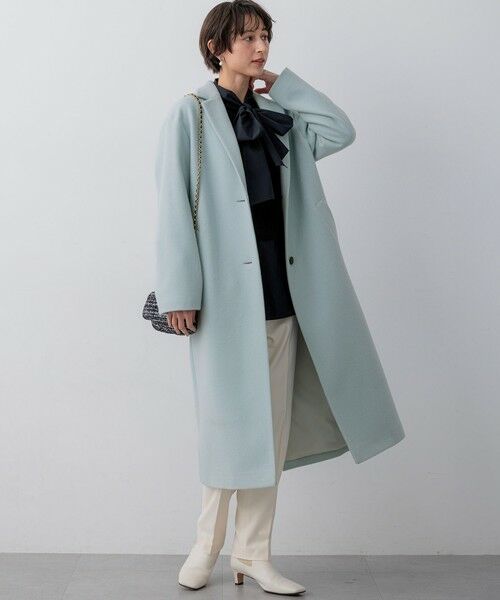 L size ONWARD(大きいサイズ) / エルサイズオンワード その他アウター | 【WEB&一部店舗限定】ウールモッサ チェスターコート | 詳細7