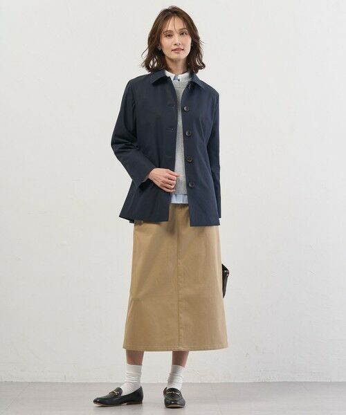 L size ONWARD(大きいサイズ) / エルサイズオンワード ミニ・ひざ丈スカート | チノストレッチ ナロー スカート | 詳細25