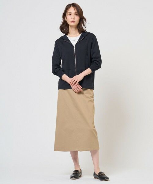L size ONWARD(大きいサイズ) / エルサイズオンワード ミニ・ひざ丈スカート | チノストレッチ ナロー スカート | 詳細16