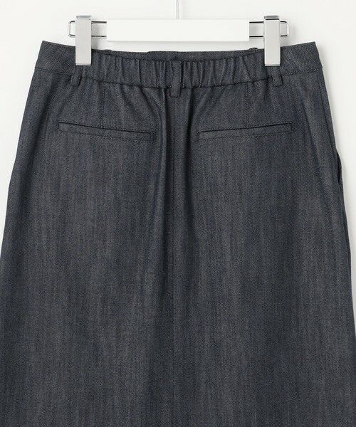 L size ONWARD(大きいサイズ) / エルサイズオンワード ミニ・ひざ丈スカート | 【WEB限定】セルロースシャンブレー ナロー スカート | 詳細12