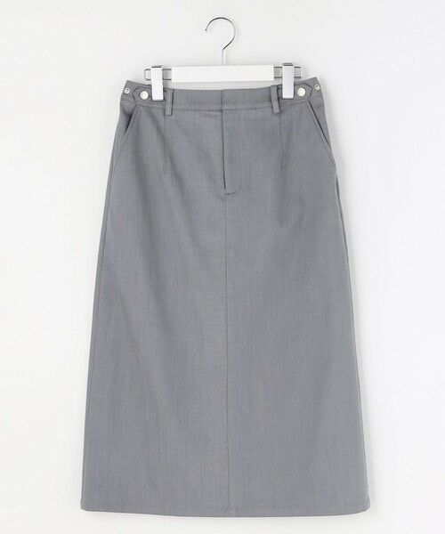 L size ONWARD(大きいサイズ) / エルサイズオンワード ミニ・ひざ丈スカート | 【WEB限定】セルロースシャンブレー ナロー スカート | 詳細18