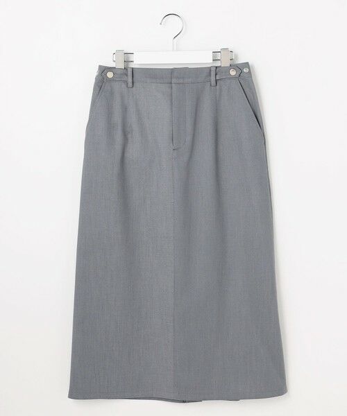 L size ONWARD(大きいサイズ) / エルサイズオンワード ミニ・ひざ丈スカート | 【WEB限定】セルロースシャンブレー ナロー スカート | 詳細16