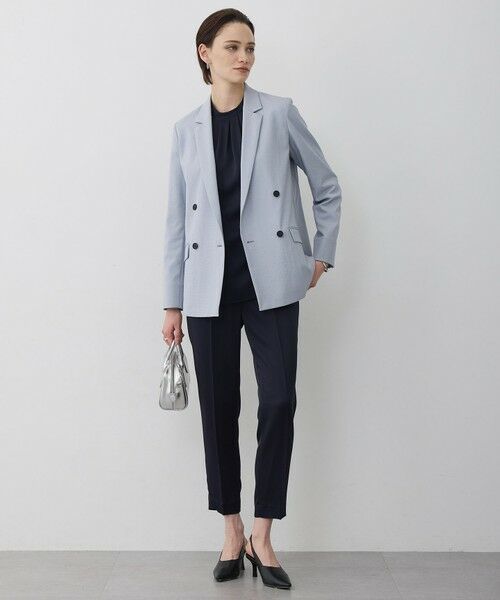 L size ONWARD(大きいサイズ) / エルサイズオンワード シャツ・ブラウス | アセテートダブルサテン ランタンスリーブブラウス | 詳細4