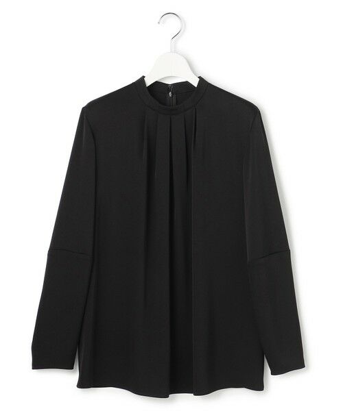 L size ONWARD(大きいサイズ) / エルサイズオンワード シャツ・ブラウス | アセテートダブルサテン ランタンスリーブブラウス | 詳細15