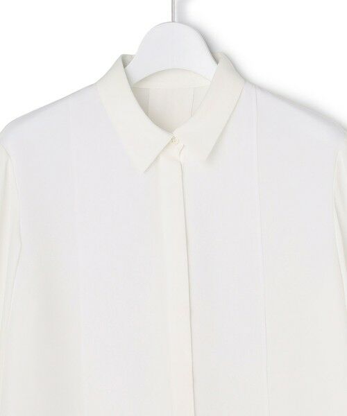 L size ONWARD(大きいサイズ) / エルサイズオンワード シャツ・ブラウス | BackSatinAmunzen  異素材デザイン シャツブラウス | 詳細4