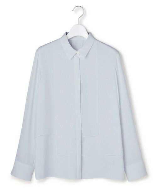 L size ONWARD(大きいサイズ) / エルサイズオンワード シャツ・ブラウス | BackSatinAmunzen  異素材デザイン シャツブラウス | 詳細14