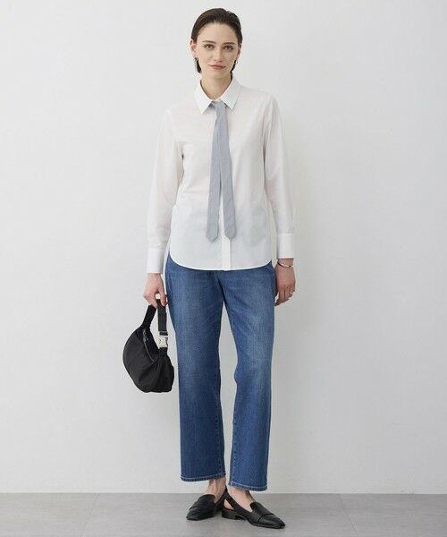 L size ONWARD(大きいサイズ) / エルサイズオンワード シャツ・ブラウス | 【2WAY】 クリーンブロード タイ付きシャツ | 詳細3
