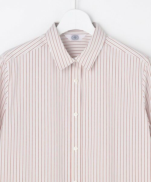 L size ONWARD(大きいサイズ) / エルサイズオンワード シャツ・ブラウス | BEZコットンナイロン ストライプ シャツ ブラウス | 詳細1