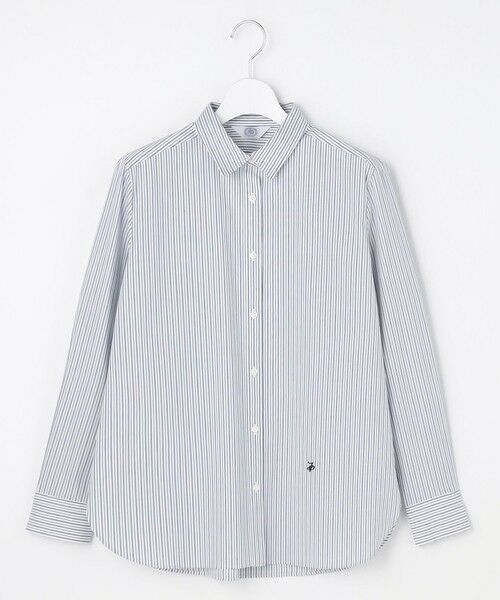 L size ONWARD(大きいサイズ) / エルサイズオンワード シャツ・ブラウス | BEZコットンナイロン ストライプ シャツ ブラウス | 詳細11
