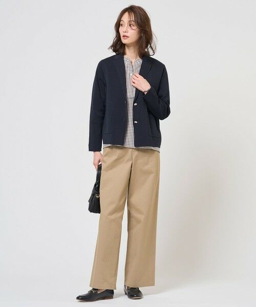 L size ONWARD(大きいサイズ) / エルサイズオンワード シャツ・ブラウス | 【WEB限定カラーあり】コンパクトエステネージュ スキッパー ブラウス | 詳細12