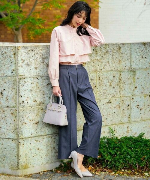 L size ONWARD(大きいサイズ) / エルサイズオンワード シャツ・ブラウス | ラッフルレイヤード ブラウス | 詳細4