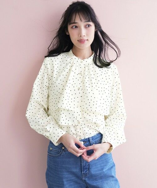 L size ONWARD(大きいサイズ) / エルサイズオンワード シャツ・ブラウス | ラッフルレイヤード ブラウス | 詳細9