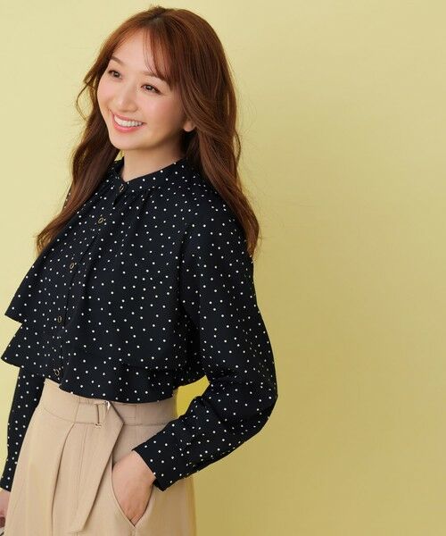 L size ONWARD(大きいサイズ) / エルサイズオンワード シャツ・ブラウス | ラッフルレイヤード ブラウス | 詳細15