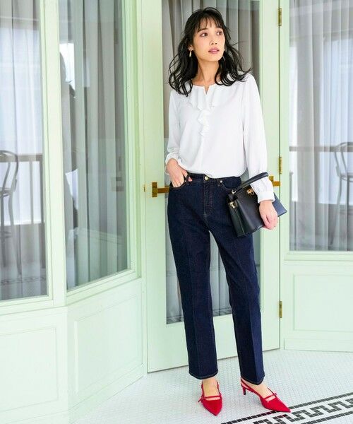 L size ONWARD(大きいサイズ) / エルサイズオンワード シャツ・ブラウス | フリル ブラウス | 詳細3