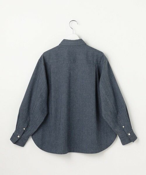L size ONWARD(大きいサイズ) / エルサイズオンワード シャツ・ブラウス | 【セットアップ対応】ソフトリネンダンガリー シャツ | 詳細10