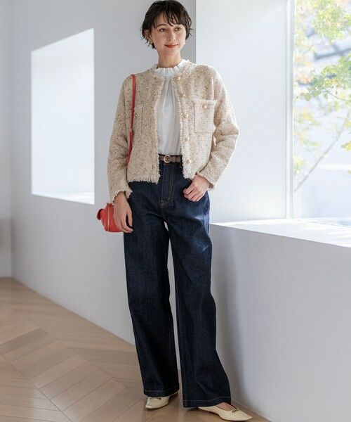 L size ONWARD(大きいサイズ) / エルサイズオンワード シャツ・ブラウス | TRオーガンジー 2WAY ボウタイブラウス | 詳細5