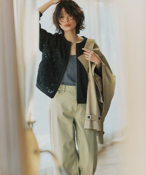 L size ONWARD(大きいサイズ) / エルサイズオンワード シャツ・ブラウス | ドレープツイル 2WAY キャミソール | 詳細1