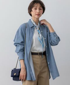 L size ONWARD(大きいサイズ) / エルサイズオンワード シャツ・ブラウス | ライトダンガリー デニムシャツ