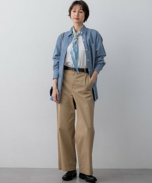 L size ONWARD(大きいサイズ) / エルサイズオンワード シャツ・ブラウス | ライトダンガリー デニムシャツ | 詳細3