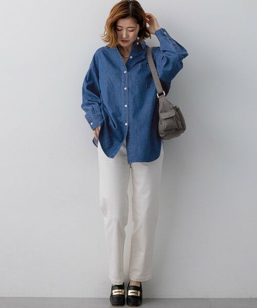 L size ONWARD(大きいサイズ) / エルサイズオンワード シャツ・ブラウス | ライトダンガリー デニムシャツ | 詳細4