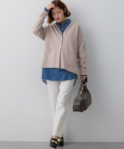 L size ONWARD(大きいサイズ) / エルサイズオンワード シャツ・ブラウス | ライトダンガリー デニムシャツ | 詳細5