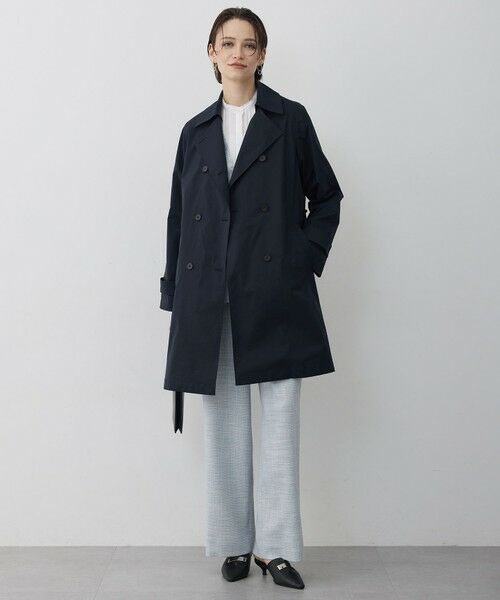L size ONWARD(大きいサイズ) / エルサイズオンワード トレンチコート | 【2WAY仕様】メモリーストレッチタフタ トレンチコート | 詳細28