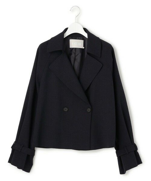 L size ONWARD(大きいサイズ) / エルサイズオンワード トレンチコート | ミックスブッチャー ショートトレンチコート | 詳細19