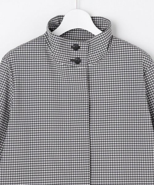 L size ONWARD(大きいサイズ) / エルサイズオンワード その他アウター | Lightストレッチチェック スタンドカラー コート | 詳細4