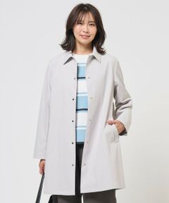 L size ONWARD(大きいサイズ) / エルサイズオンワード ステンカラーコート | ドライツイルストレッチ ステンカラー コート