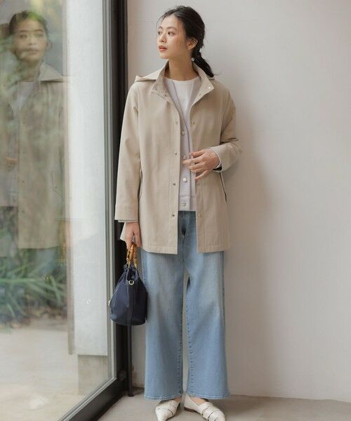 L size ONWARD(大きいサイズ) / エルサイズオンワード その他アウター | 【春のマストアイテム・2way】ドライツイルストレッチ フーデット アウター | 詳細6