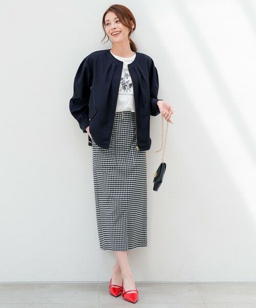 L size ONWARD(大きいサイズ) / エルサイズオンワード ブルゾン | 【BAILA掲載/花粉リリース】スプリングコンフォート ブルゾン | 詳細8