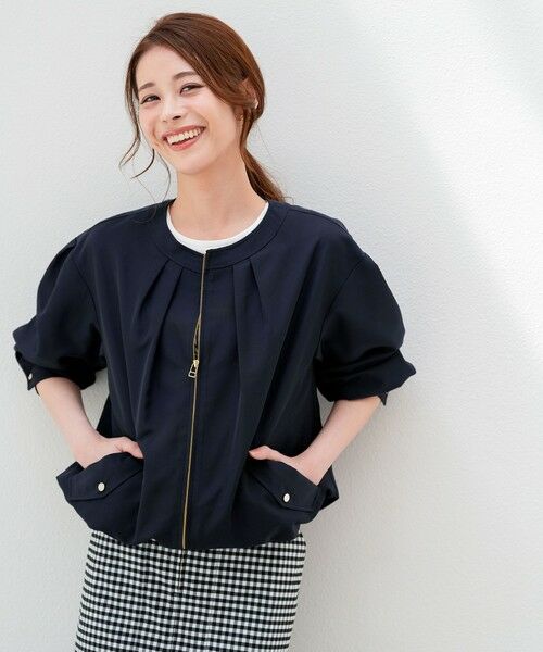 L size ONWARD(大きいサイズ) / エルサイズオンワード ブルゾン | 【BAILA掲載/花粉リリース】スプリングコンフォート ブルゾン | 詳細10