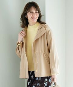 L size ONWARD(大きいサイズ) / エルサイズオンワード その他アウター | 【2WAY】エレカジストレッチ フーデットハーフ アウター