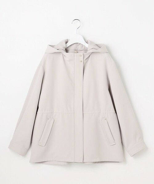 L size ONWARD(大きいサイズ) / エルサイズオンワード その他アウター | 【2WAY】エレカジストレッチ フーデットハーフ アウター | 詳細4